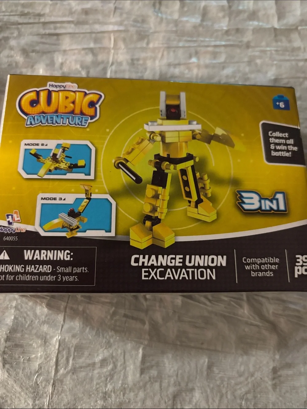 3-in-1 Change Union Excavation Building Set - Yellow